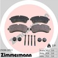 Zimmermann Brake Pad Set, 29200.205.1 29200.205.1